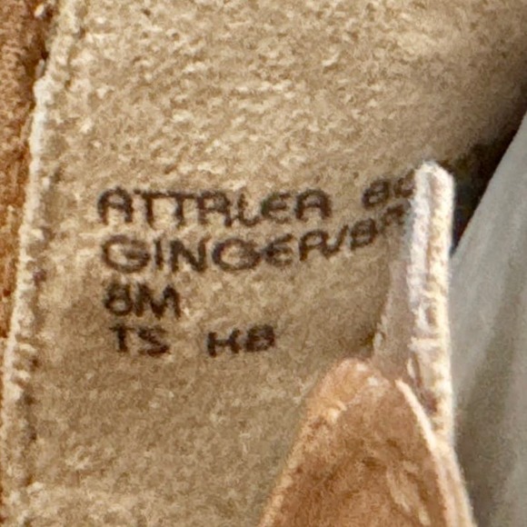 NIB Earth Attalea Bonaire 8M Peep Toe Open Heel Wedge Bootie Sandal Ginger - Picture 9 of 12